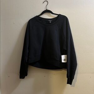 Beyond Yoga Black Cropped Sweatshirt